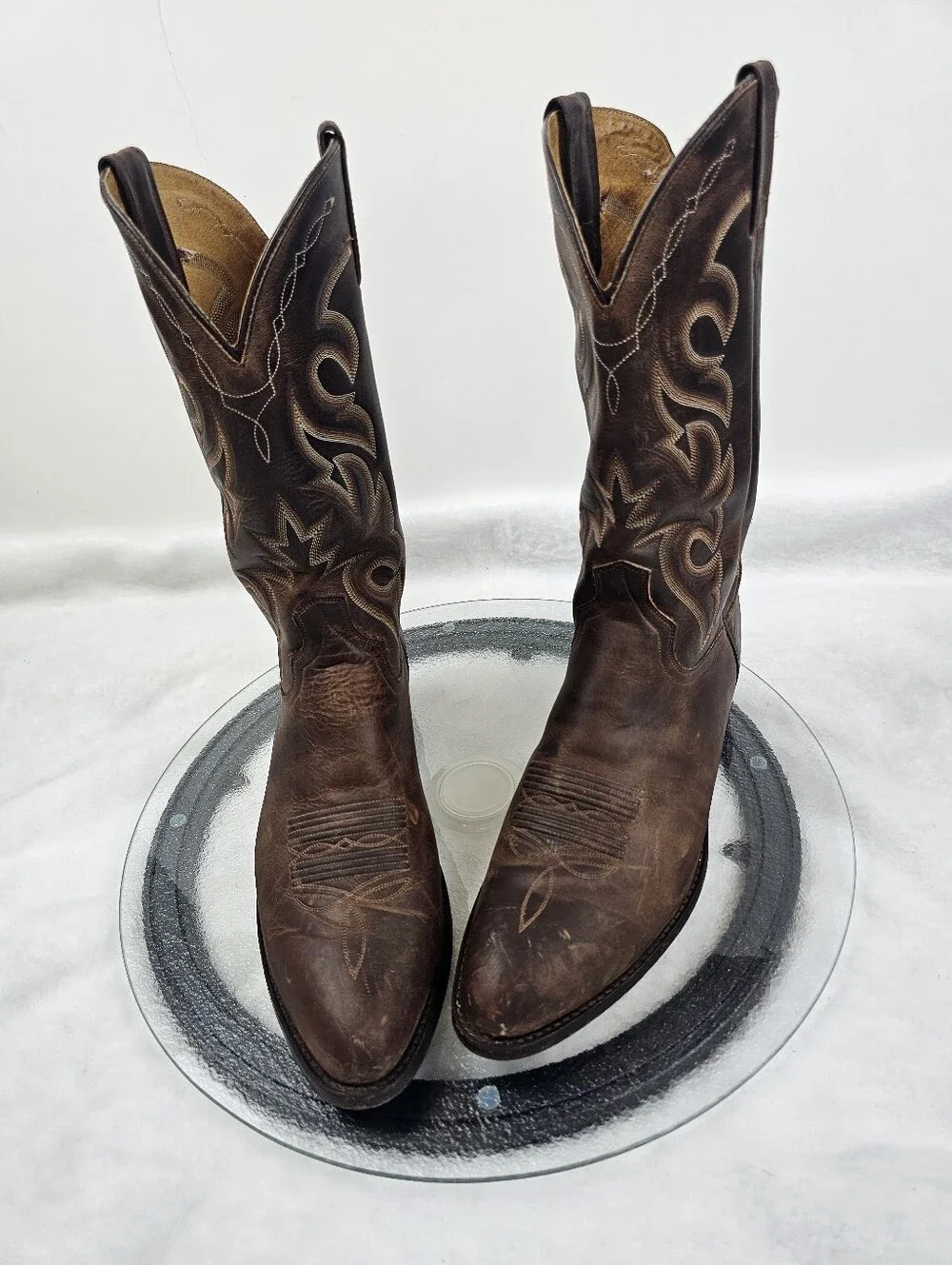 Dan Post Renegade Boots 12 Western Stitching Country Style Everyday Snip Toe